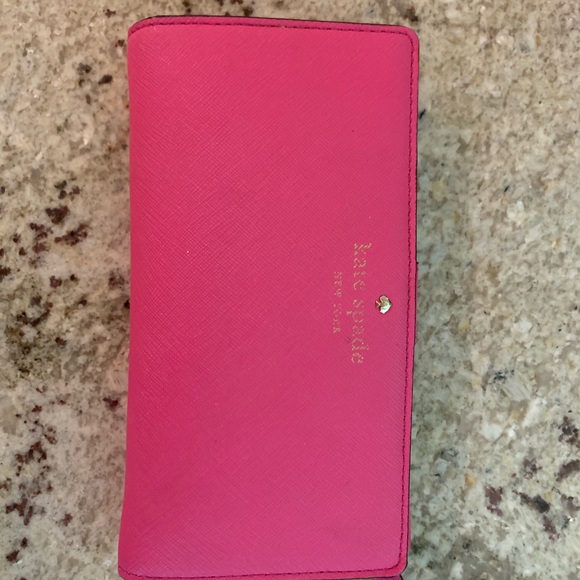 kate spade Handbags - Kate spade hot pink wallet